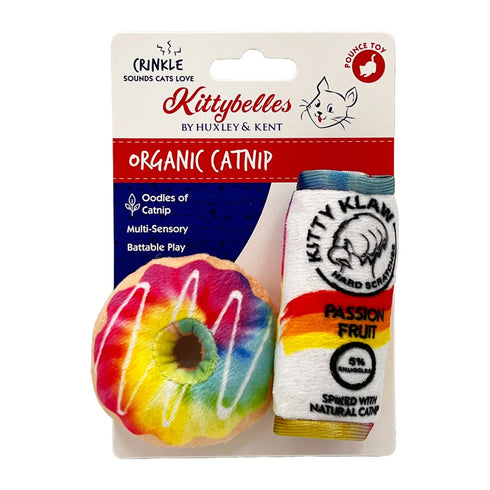 Huxley & Kent Cat 2pk Pride Donut & Kitty Klaw Passion Fruit